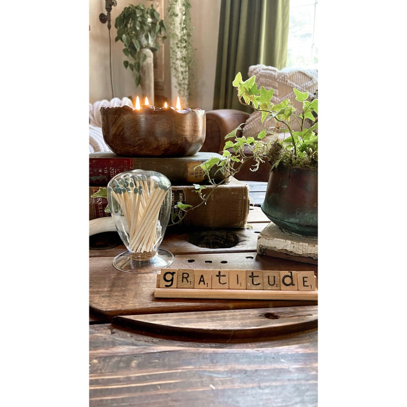 candle round match cloche