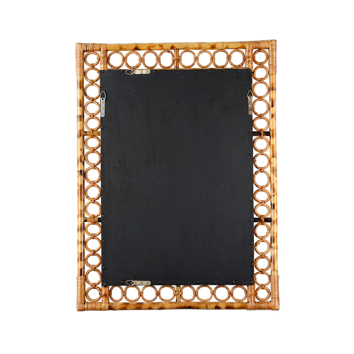 Blackboard with a decorative wooden frame on a white background