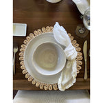 melamine stone bowl plate on table