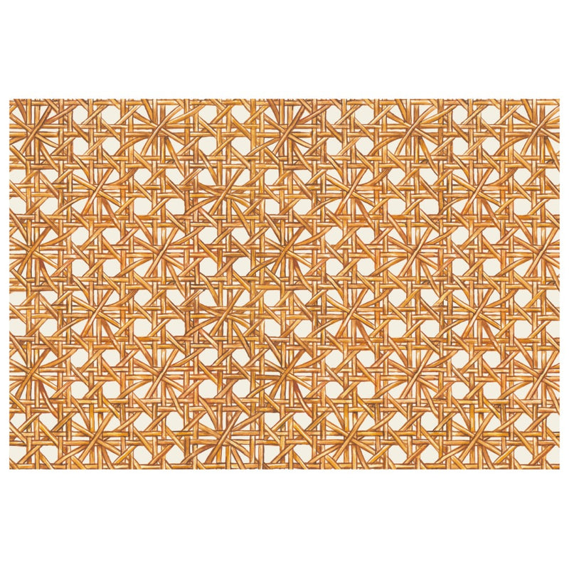 paper placemat pad rattan woven rectangle table decor
