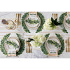 paper die cut leaf tablescape accent green natural set