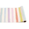 striped paper table runner pastel multi color