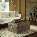 natural kubu weave soft gray color trunk