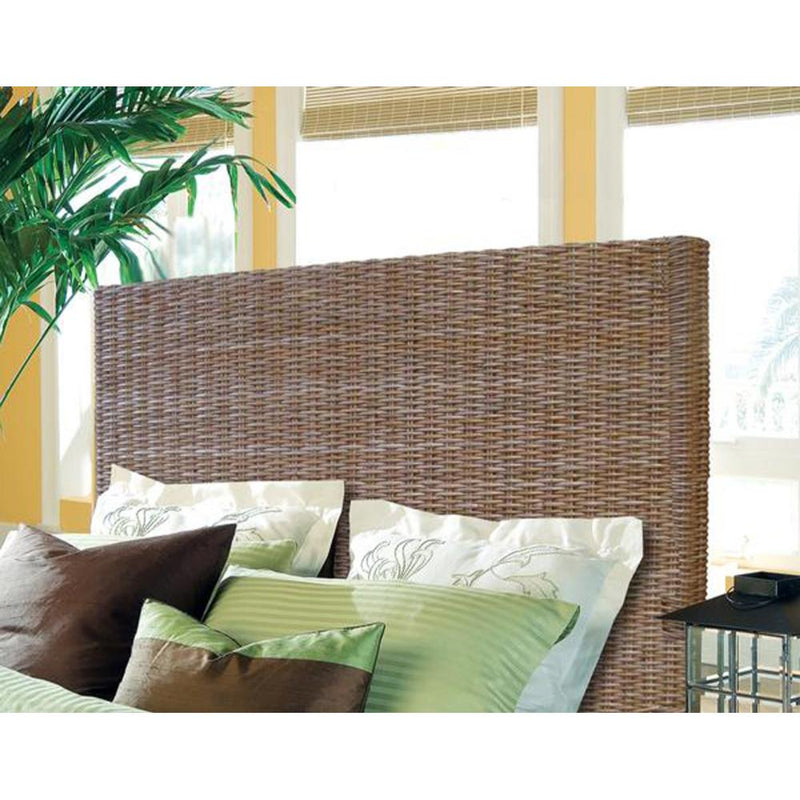 Kubu grey wicker rattan king headboard