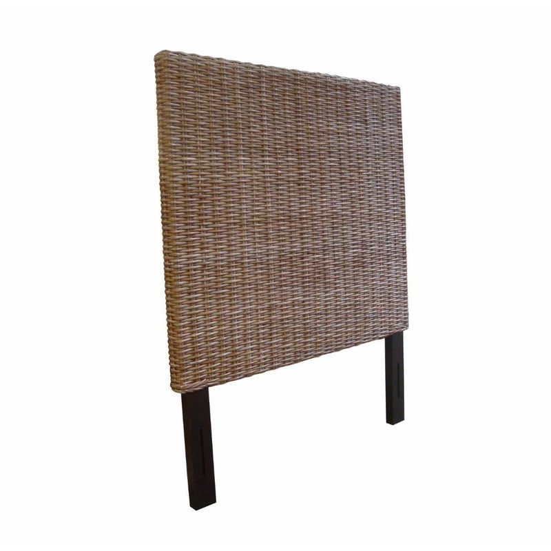Kubu grey wicker rattan king headboard