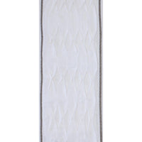 white linen blend curtain panels textured trim