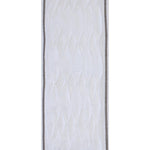 white linen blend curtain panels textured trim