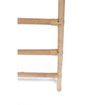leaning blanket towel magazine quilt decorative ladder natural rattan