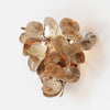 champagne sconce saddle oyster shell 