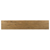 console table breadboard finish oak solids storage drawers natural