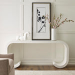 console table white finish contemporary hardwood solids