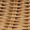 tree trunk base rattan white shade organic table lamp