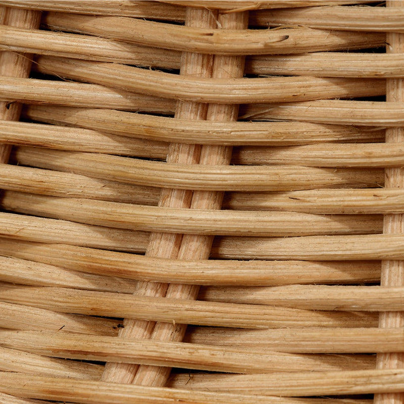 tree trunk base rattan white shade organic table lamp