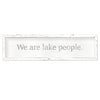 "We are lake people" wall decor
