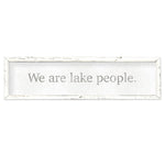 "We are lake people" wall decor