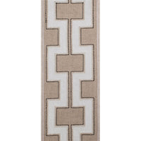 natural linen blend curtain panels natural ivory trim