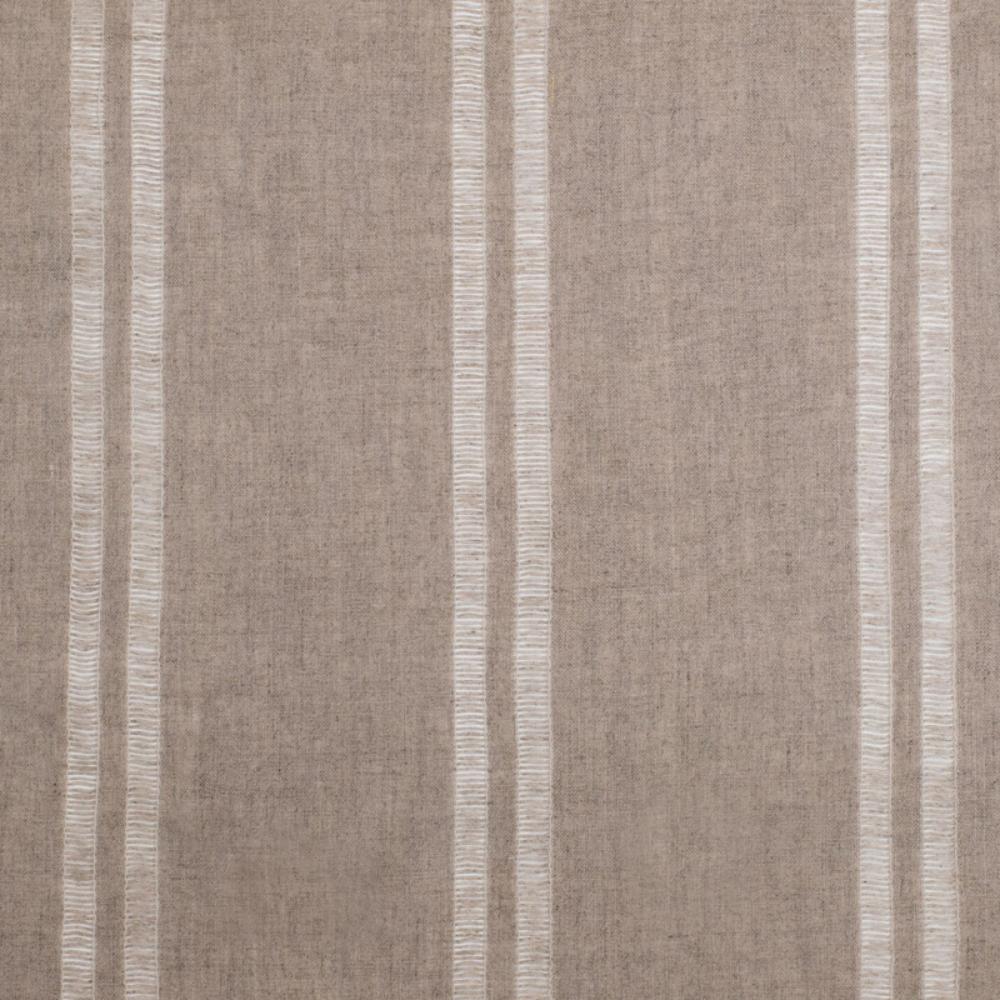 natural linen curtain panels with vertical white stripes