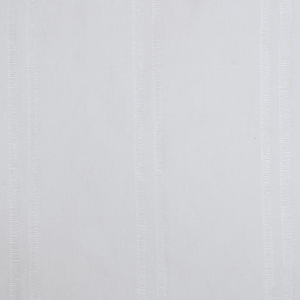 white linen curtain panels with white vertical stripes