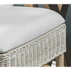rattan white wash bar stool