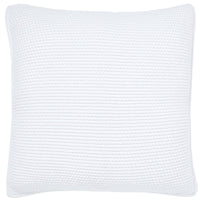 popcorn weave white euro sham