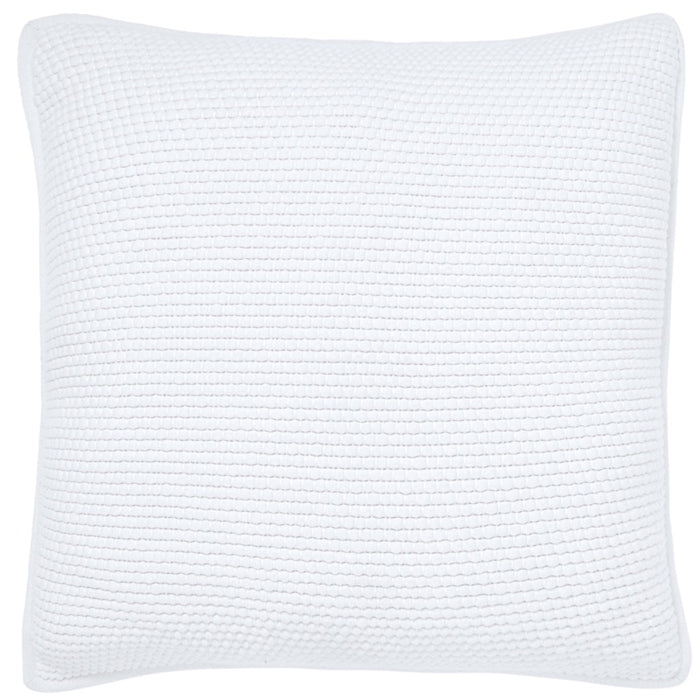 popcorn weave white euro sham