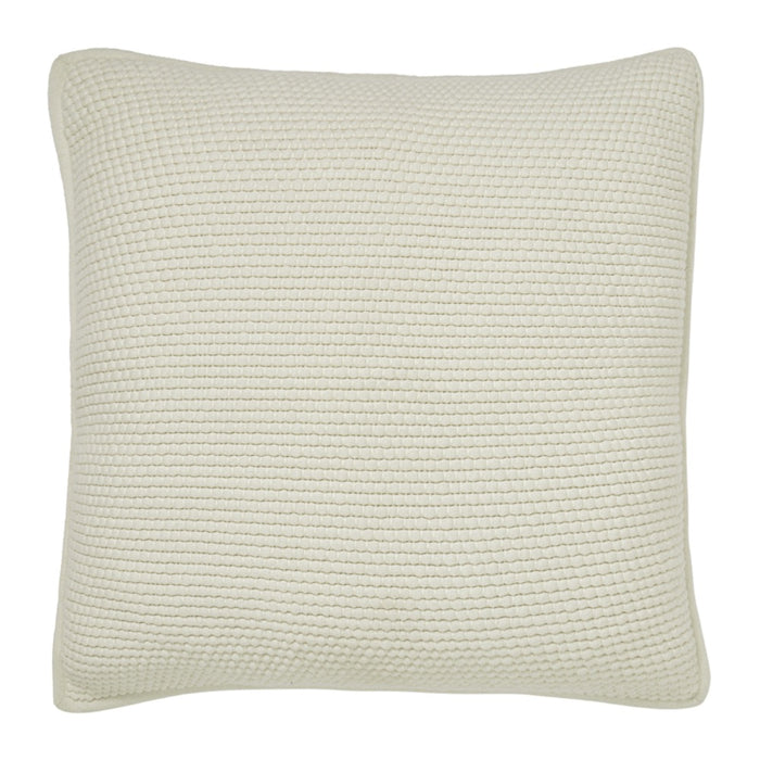 popcorn weave ivory euro sham