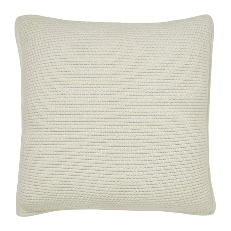 popcorn weave ivory euro sham