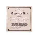 square glass zinc memory box