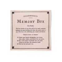 rectangle glass zinc memory box