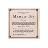 skinny rectangle glass zinc memory box