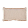 lavender stripe fringe decor pillow