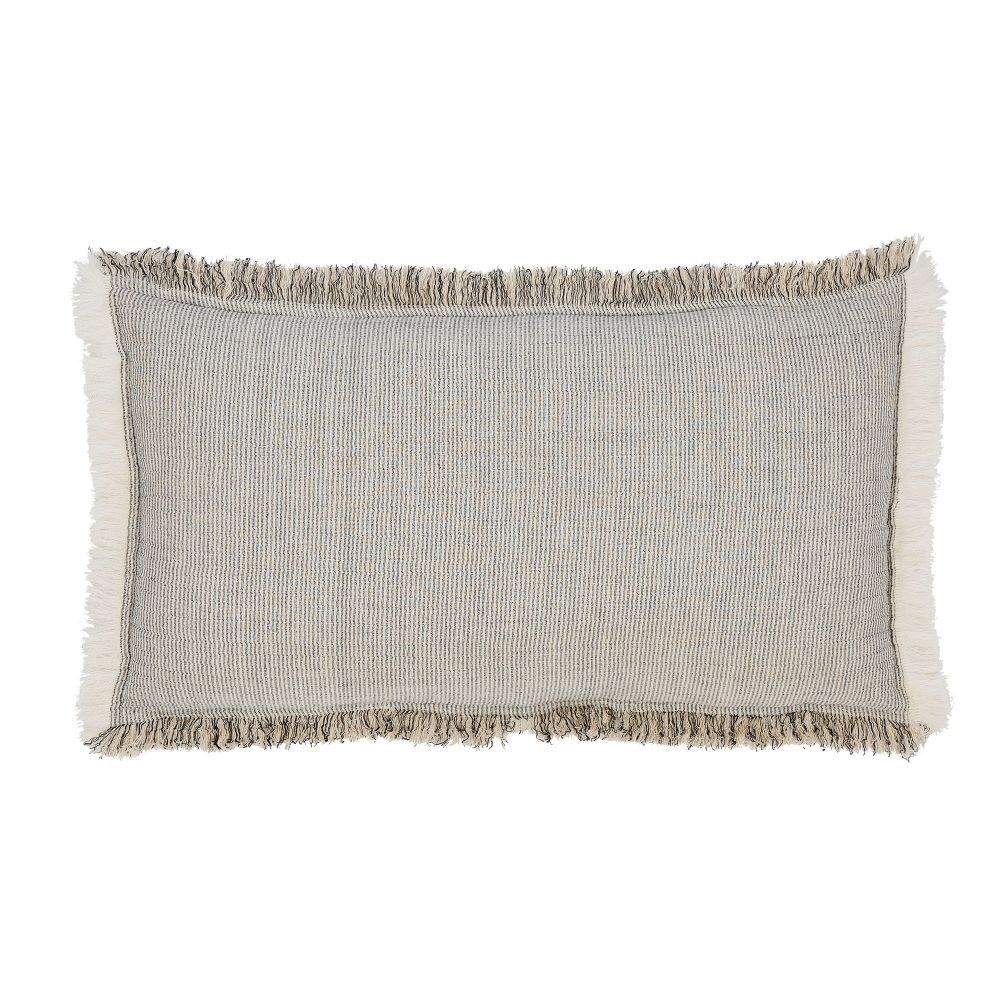 navy coverlet throw stripe fringe Euro sham pillow