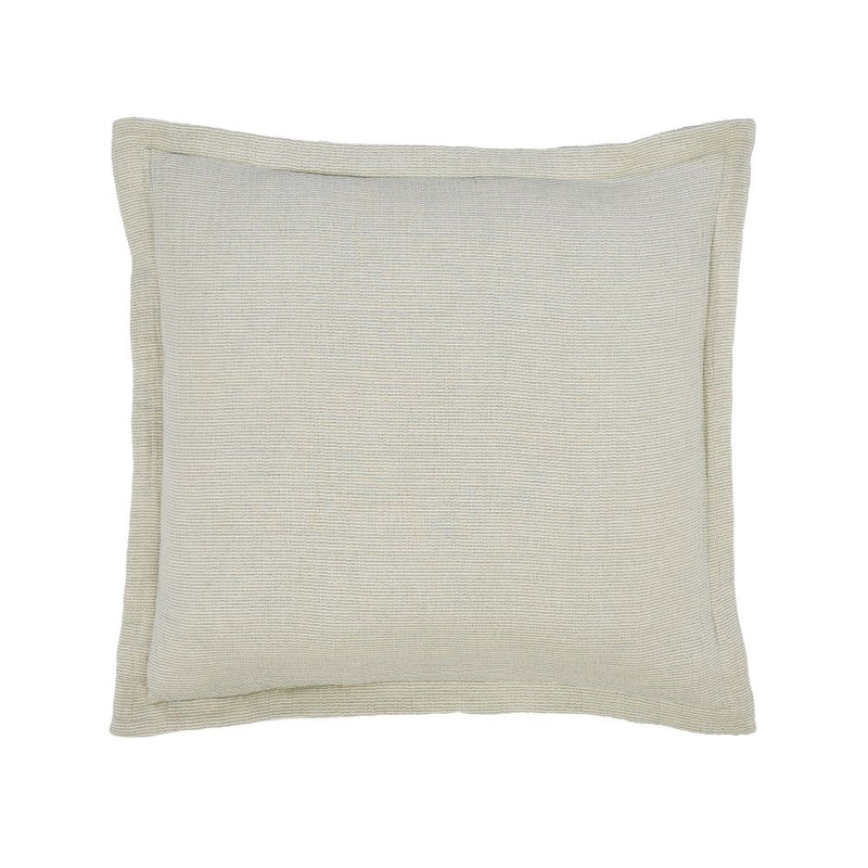 mint green coverlet throw stripe fringe Euro sham pillow