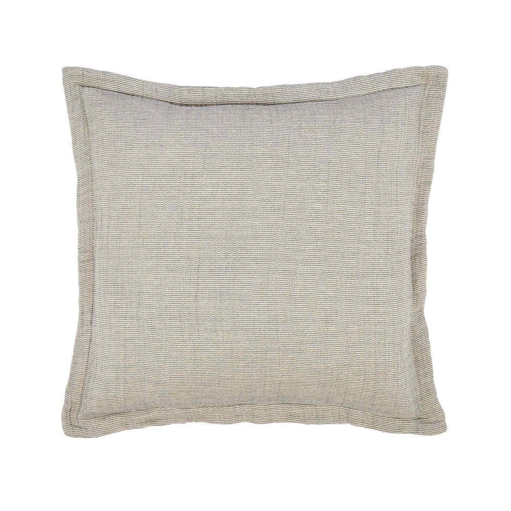 navy coverlet throw stripe fringe Euro sham pillow