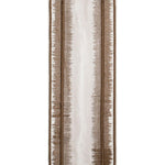 ivory linen blend curtain vertical stripe trim
