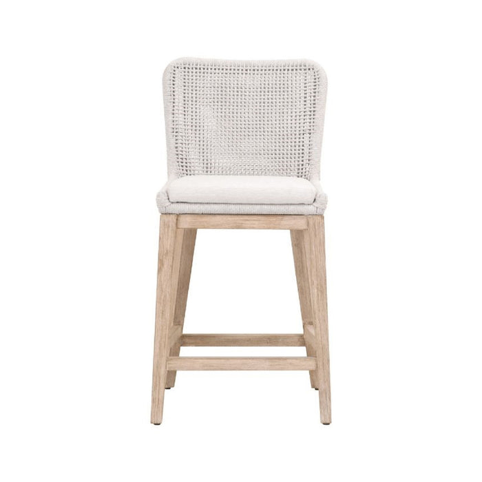 neutral coastal mahogany rope fabric gray