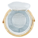 pine natural picnic basket charcuterie message