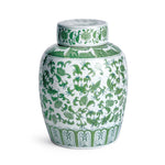 blossom floral lidded jar multi color greenery decor
