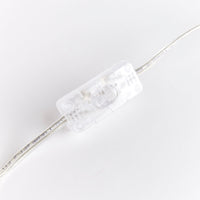 teardrop mini lamp cane rattan white shade