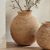 natural corn husk vase woven organic large