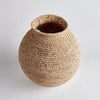 natural corn husk vase woven organic large