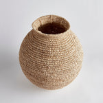 natural corn husk vase woven organic large