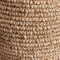 natural corn husk vase woven organic large