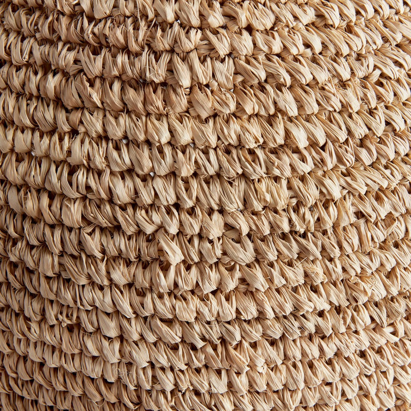natural corn husk vase woven organic large