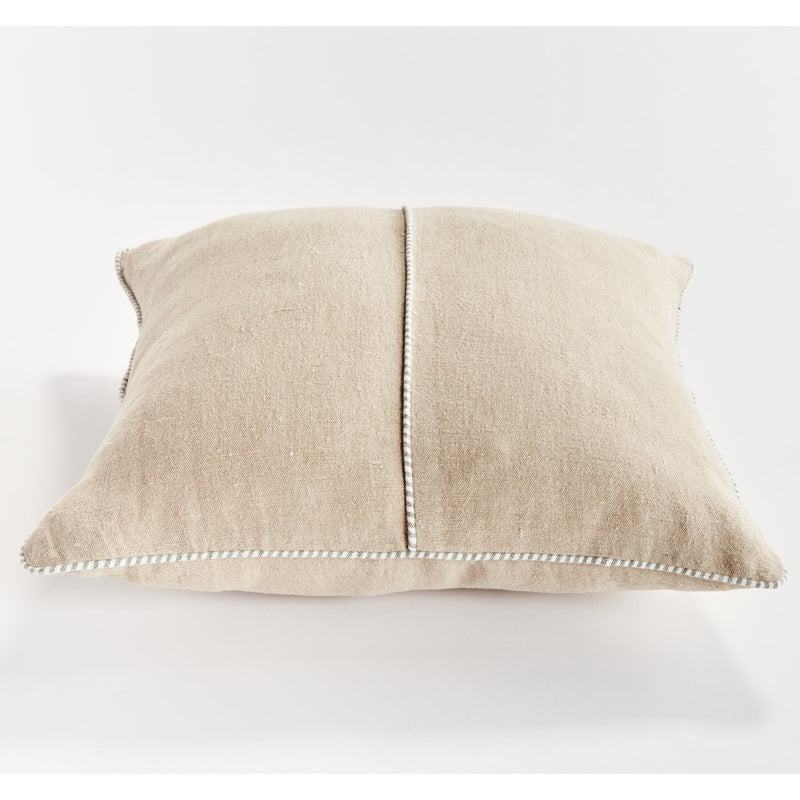 down insert flax green fiber throw pillow