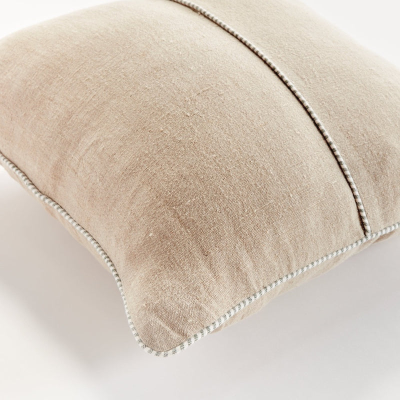 down insert flax green fiber throw pillow