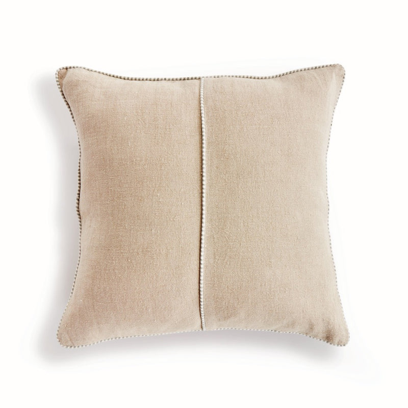 down insert flax green fiber throw pillow