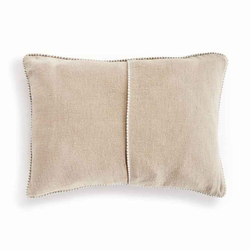 down insert flax green fiber lumbar pillow