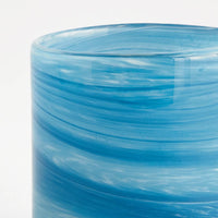 seaside hurricane glass blue 