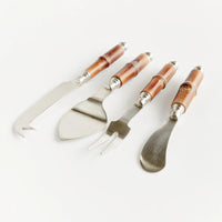 Napa Home & Garden Keystone Cheese Knives (set of 4)—a perfect hostess gift with stylish bamboo handles.